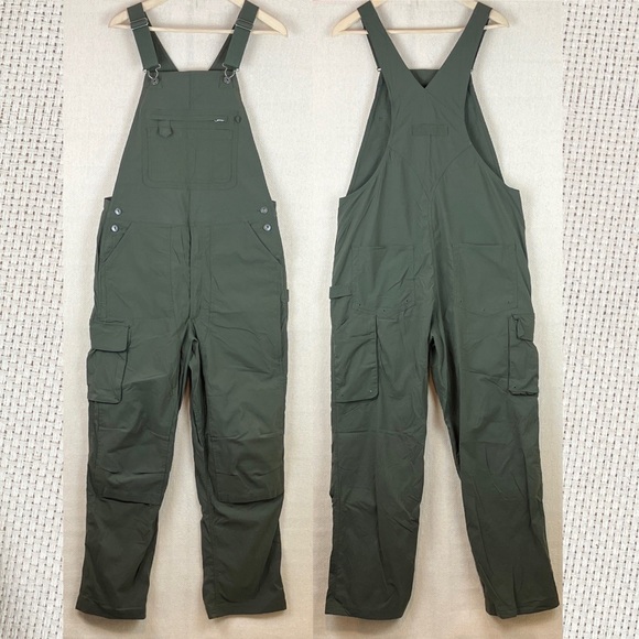 Duluth Trading Co Other - Duluth Dirt Work Bib Overalls Green Gardening Utility Ripstop Men's